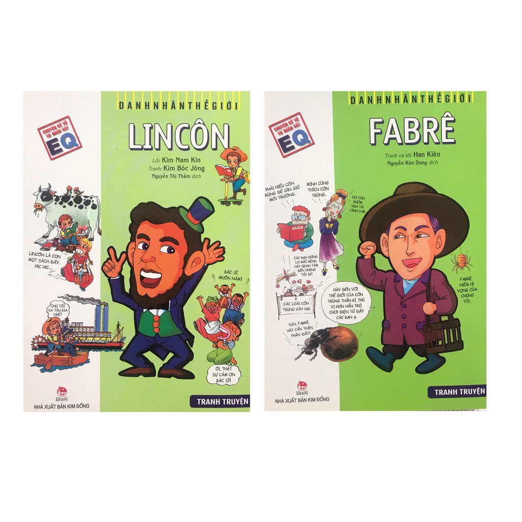 Sách - Combo Danh nhân thế giới Lincôn + Fabrê