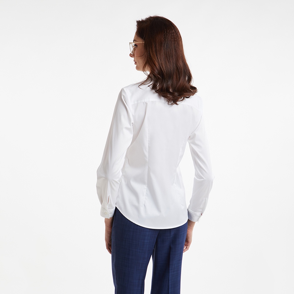 N&M Áo sơ mi Basic Nữ tay dài chất liệu cotton nylon 2008006
