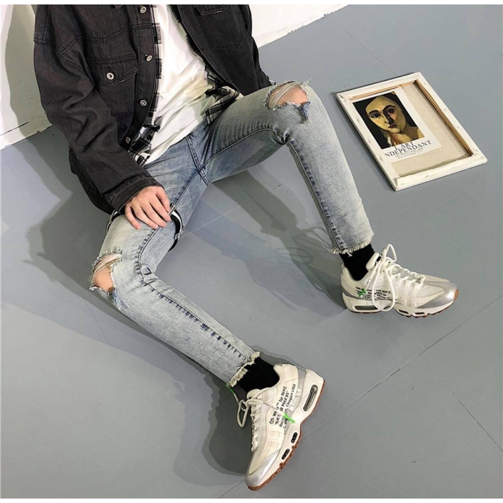 Quần JEAN KUN101 Quần baggy jeans Nam hàn quốc | BigBuy360 - bigbuy360.vn