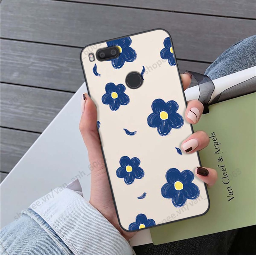 Ốp lưng Xiaomi Mi A1 in hình hoa, gấu rich bear nghệ thuật, thời trang