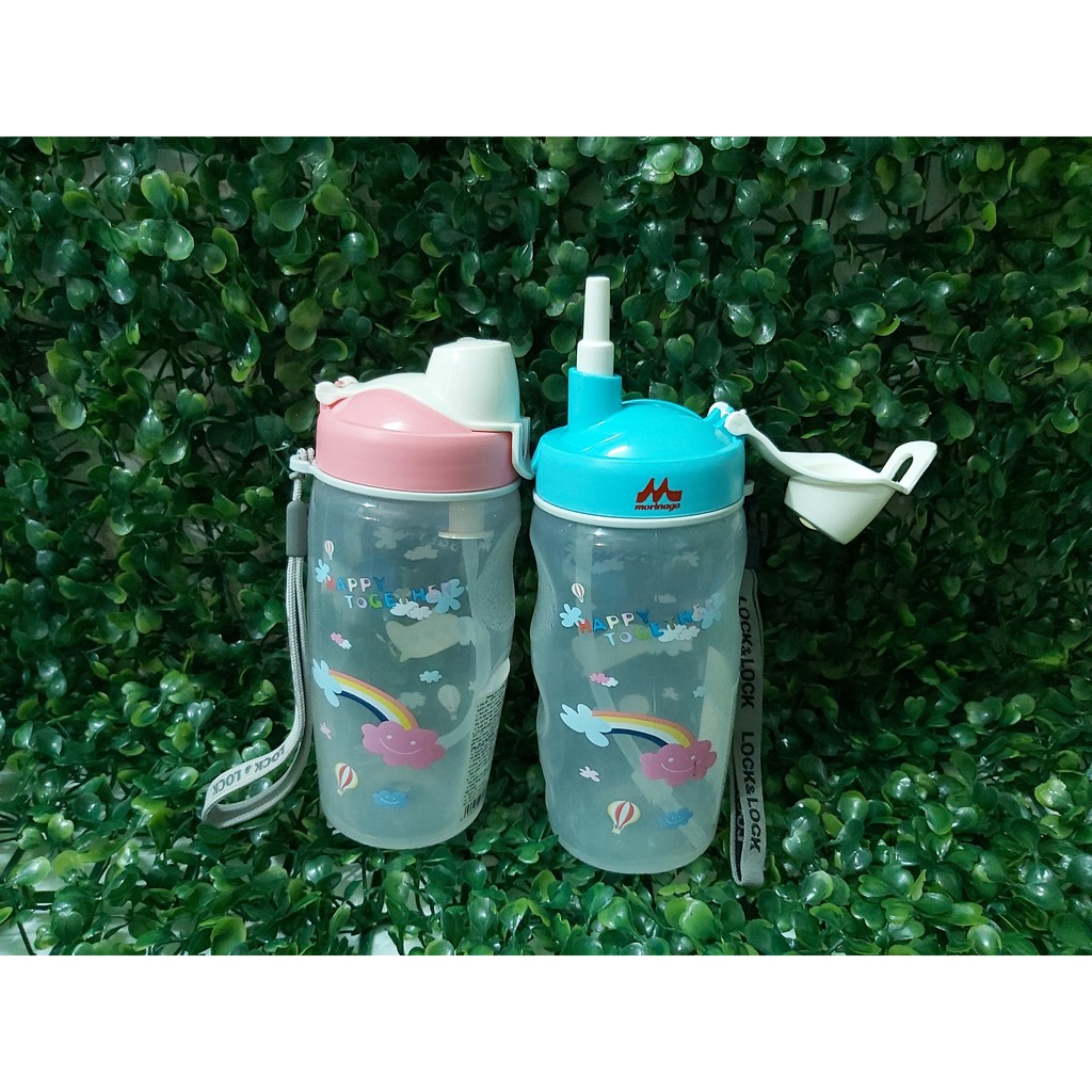Bình đựng nước Lock & Lock có ống hút dành cho bé chất liệu nhựa dung tích 350ml