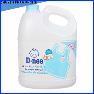 1 thùng 4 can nước giặt dnee thái lan chính hãng 3000ml-bao xài