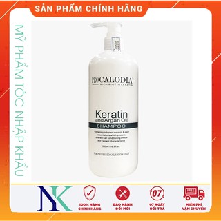 Dầu Gội Calodia Keratin Phục Hồi Tóc Hư Tổn Nặng 500ml