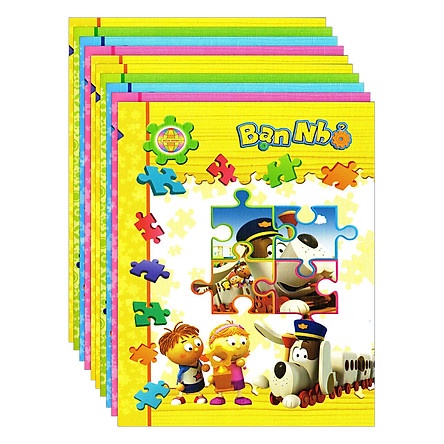 Combo 10 cuốn tập 96 trang 4 ô ly dày đẹp Hòa Bình Bạn Nhỏ