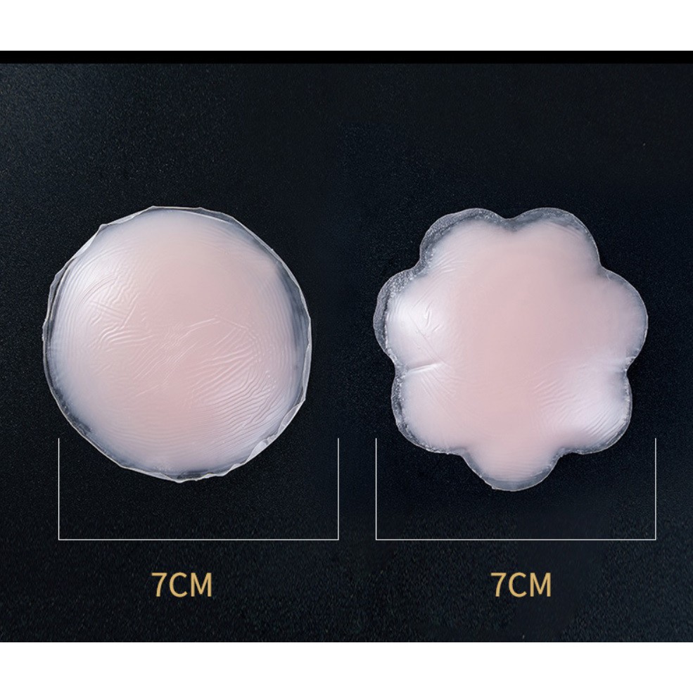 10 Miếng dán ngực, dán ti silicon dùng nhiều lần, nhỏ gọn, tiện lợi, thay áo ngực (MS 01001) Anna Shop
