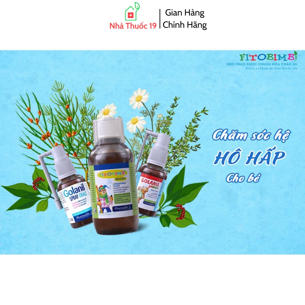 Golanil Spray Orale Junior Giúp giảm ho, viêm họng, nóng rát họng, thông họng tức thì cho bé, tăng hệ miễn dịch hiệu quả