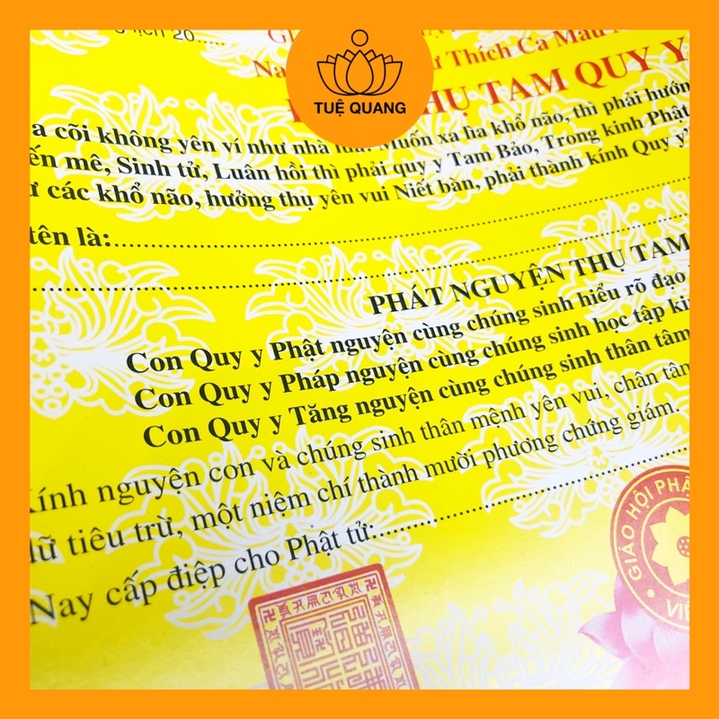 Điệp thụ Tam Quy Y 30x20cm