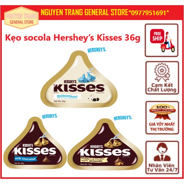 Kẹo socola Hershey s Kisses 36g thumbnail