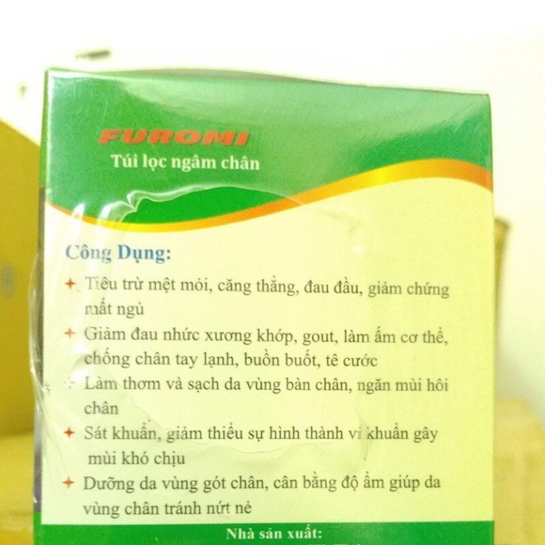 [QUÀ TẶNG] Furomi hộp 20 gói túi lọc thảo dược ngâm chân từ thảo dược