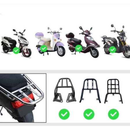 Hàng Sẵn Thùng Đựng Đồ Gắn Đuôi Xe Máy màu Đen Có thể khóa chống thấm nước【Southdakota051】