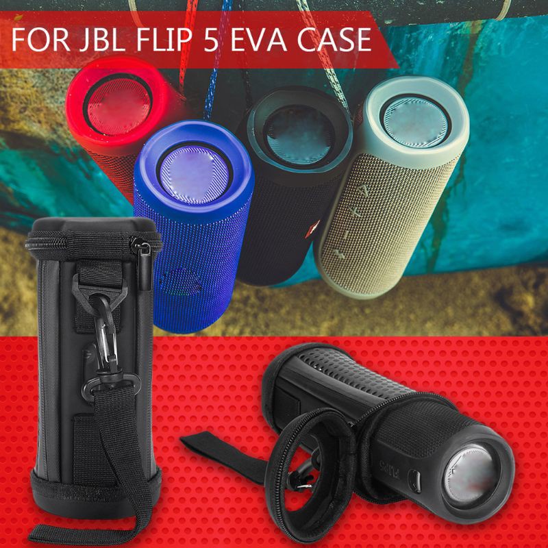 CRE  Hollowed Mesh Protective Hard Case Cover Bag Box for Flip4 Flip 5 Waterproof Bluetooth Speaker