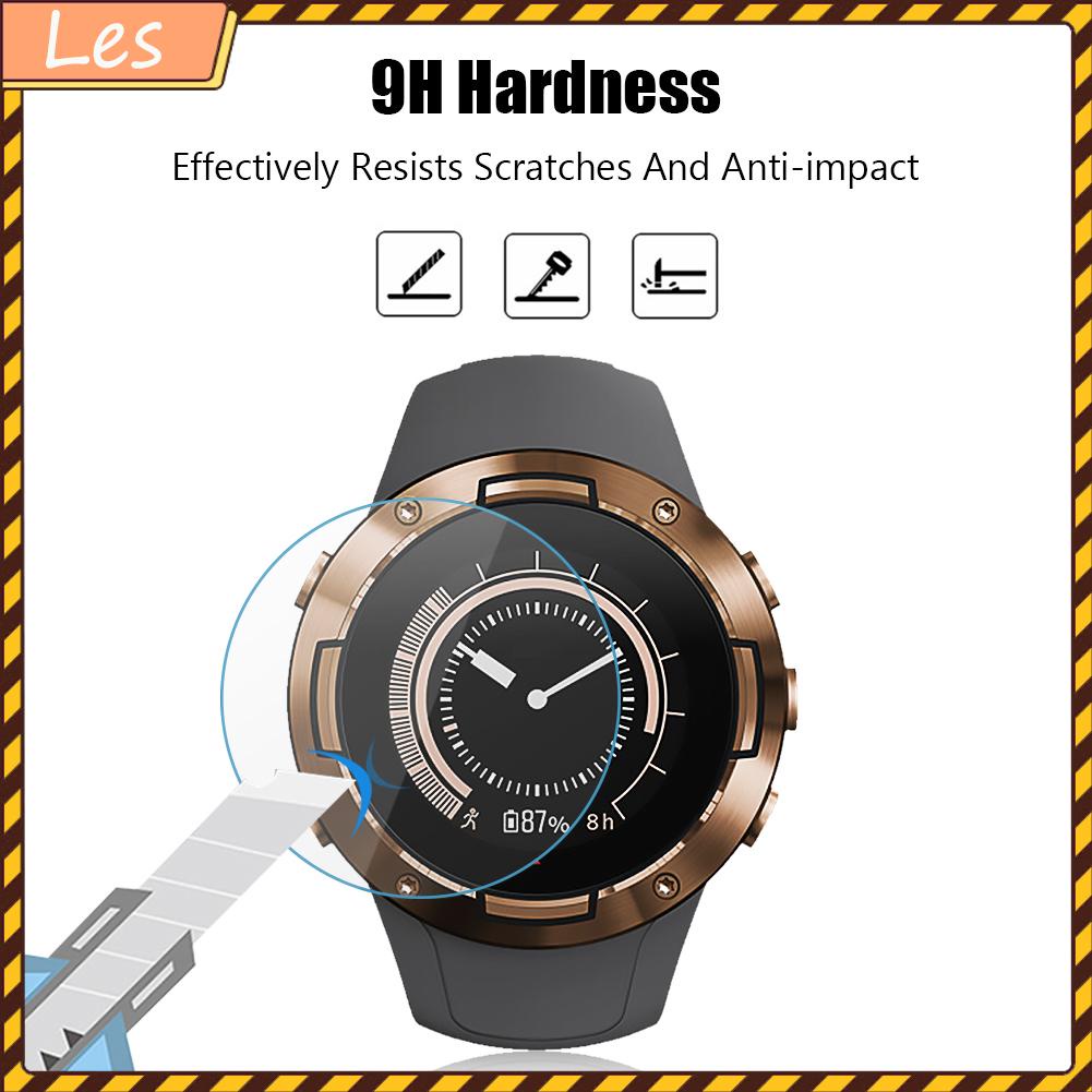 Set 2 kính cường lực 9H bảo vệ màn hình cho đồng hồ thông minh Suunto 5