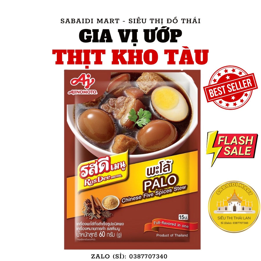 Gia Vị Ướp Thịt Kho Tàu Nội Địa Thái - Palo