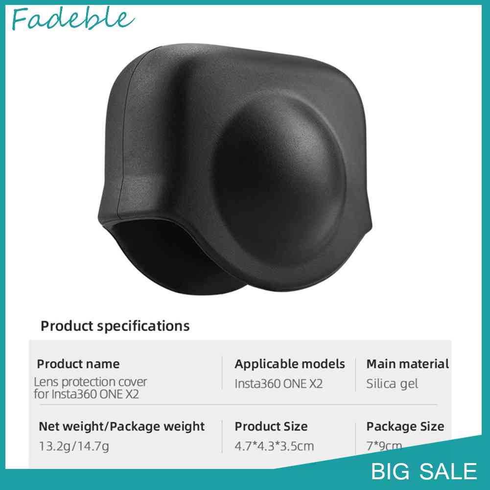 Nắp Bảo Vệ Ống Kính Máy Ảnh Bằng Silicone Chống Trầy Cho Insta360 ONE X2