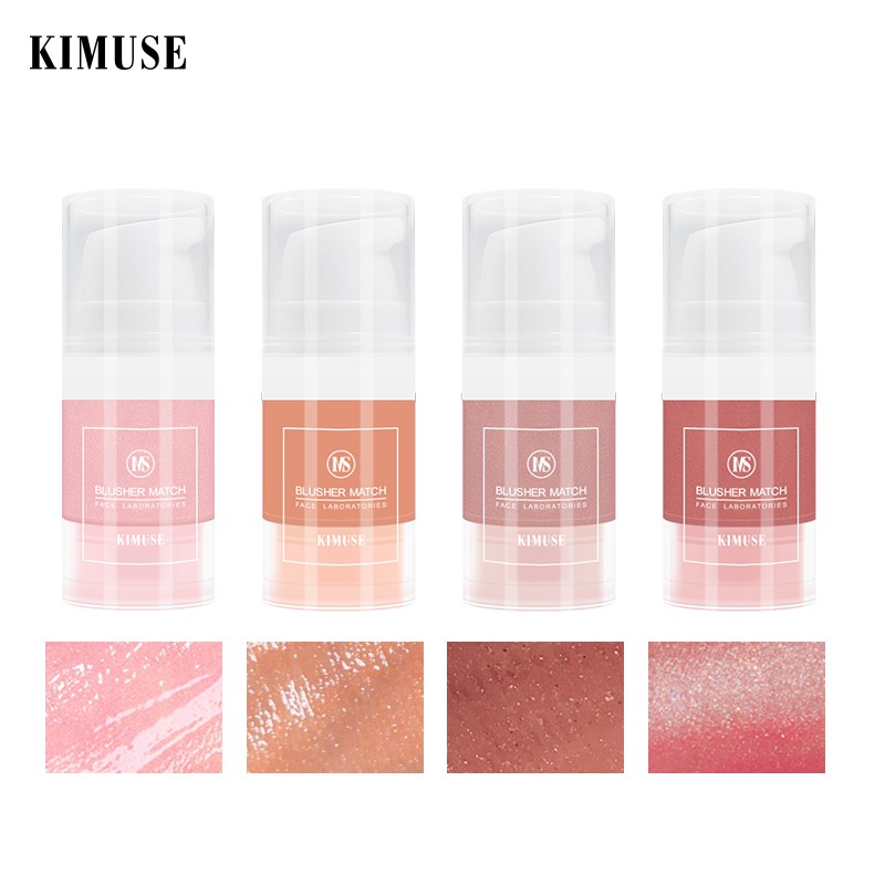 KIMUSE Phấn má hồng dạng lỏng Lâu trôi Không thấm nước Phấn má hồng tự nhiên 6ml