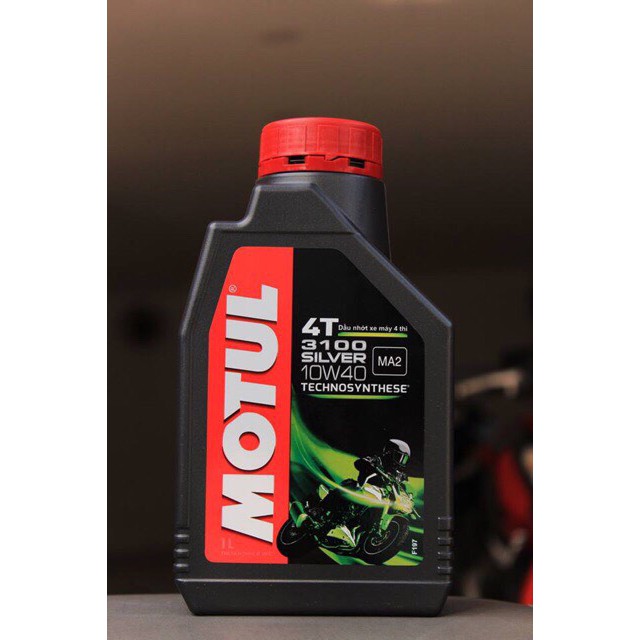 Dầu nhớt xe số MOTUL 3100 SILVER 10W-40 0,8 lít, Dầu nhớt xe máy MOTUL 3100 SILVER 10W-40 0,8 lít