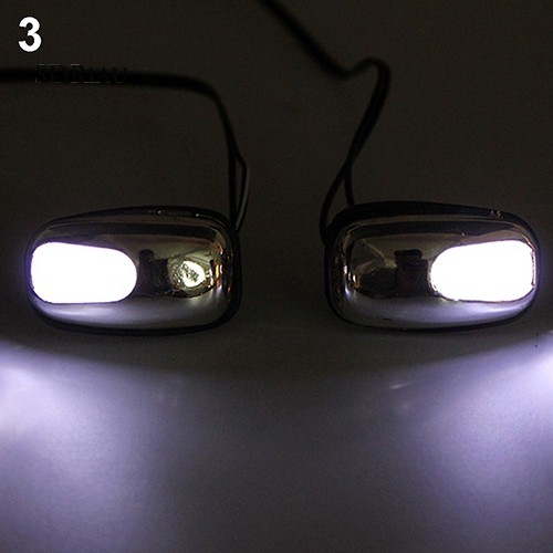 Bộ 2 vòi phun nước rửa kính chắn gió xe hơi có đèn LED