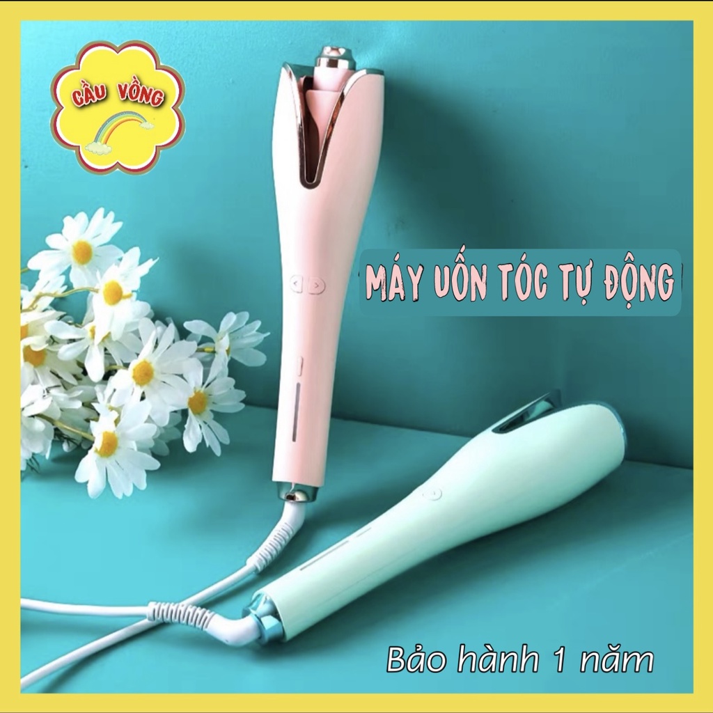 Máy Uốn Tóc Tự Động Chính Hãng, Làm xoăn xoay tự động 3 in 1, Máy Uốn Tóc Mini Xoay 360 Độ - [Bảo Hành 1 Năm]