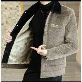 Áo khoác dạ lông nam thời trang( sẵn)