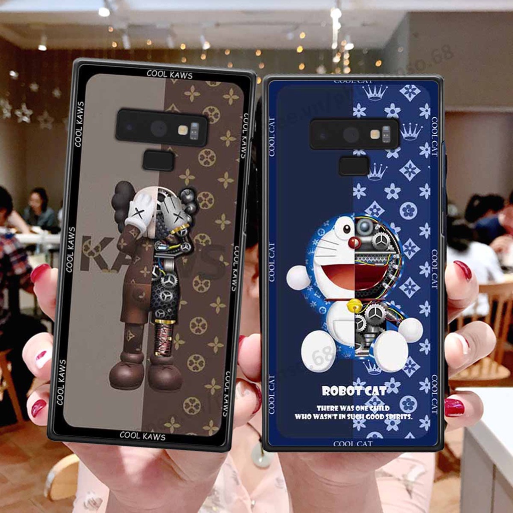 Ốp lưng điện thoại Samsung Note 9 in hình gấu bear, kaws, doremon thời trang, ốp lưng cao cấp chất lượng