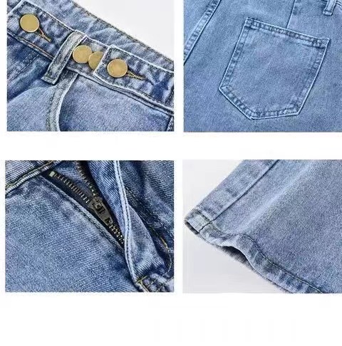 Quần short BH denim oversized thời trang cho nữ