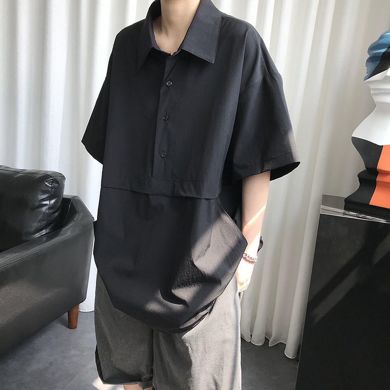 Áo polo Tay Ngắn Dáng Rộng Thời Trang Mùa Hè Cho Nam