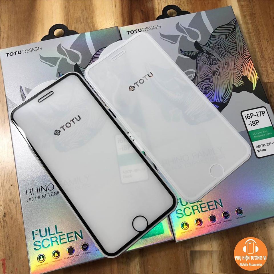 Kính Cường Lực  Chính Hãng TOTU Rhino Full Màn Cho iPhone 11pro max / 11pro / XsMax / Xs / X/ 8plus/ 7plus