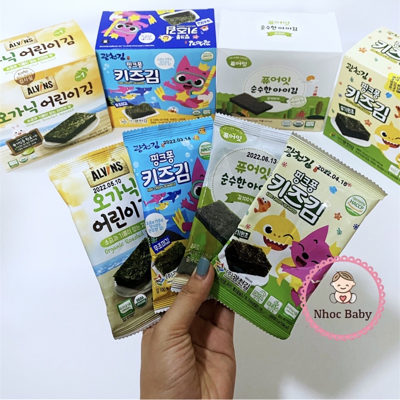 Rong biển hữu cơ tách muối cho bé gói 2g