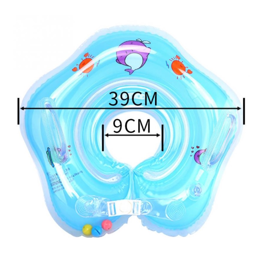 Phao Nâng Cổ Tập Bơi Cho Bé Dưới 2 Tuổi Kiểu Dáng Dễ Thương Nhiều Màu Sắc - Phao Nâng Cổ Giúp Trẻ Giữ Thăng Bằng
