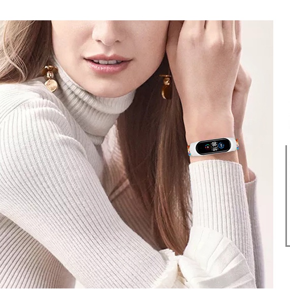 Dây Đeo Thay Thế Chất Liệu Sợi Cacbon Nhiều Màu Cho Xiaomi Band 3 4 5