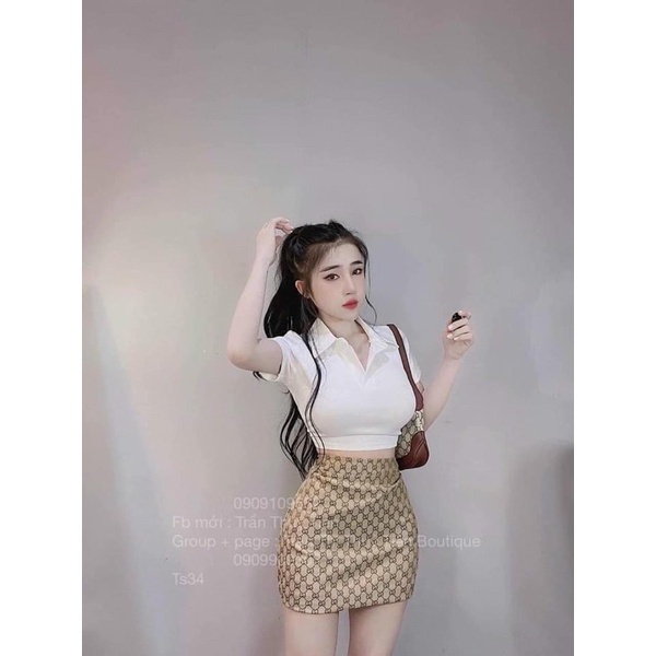 N.T BIGSIZE Set áo thun cổ trụ