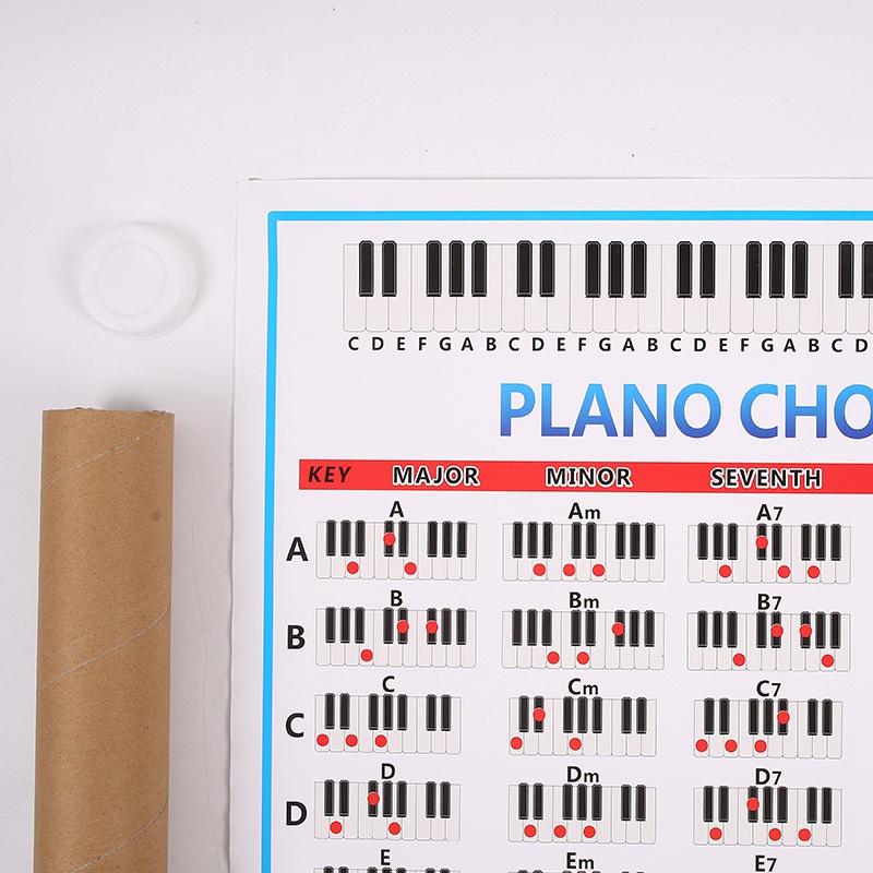 Bảng Hợp Âm Đàn Piano 88 Phím Kích Thước Lớn Hỗ Trợ Luyện Tập Cho Người Mới Bắt Đầu