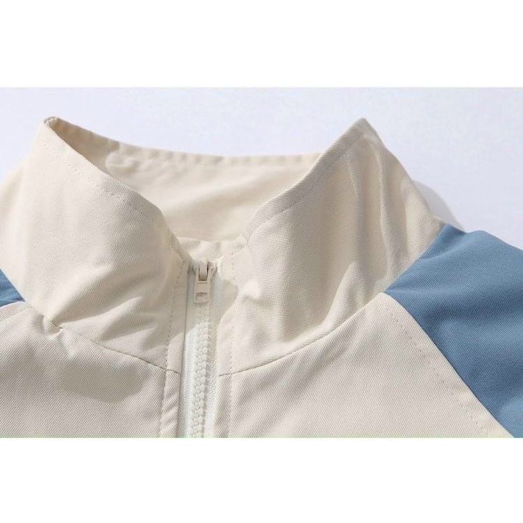 [ảnh thật] áo khoác dù nam nữ unisex basic trơn phối màu 2 lớp hàng bán chạy