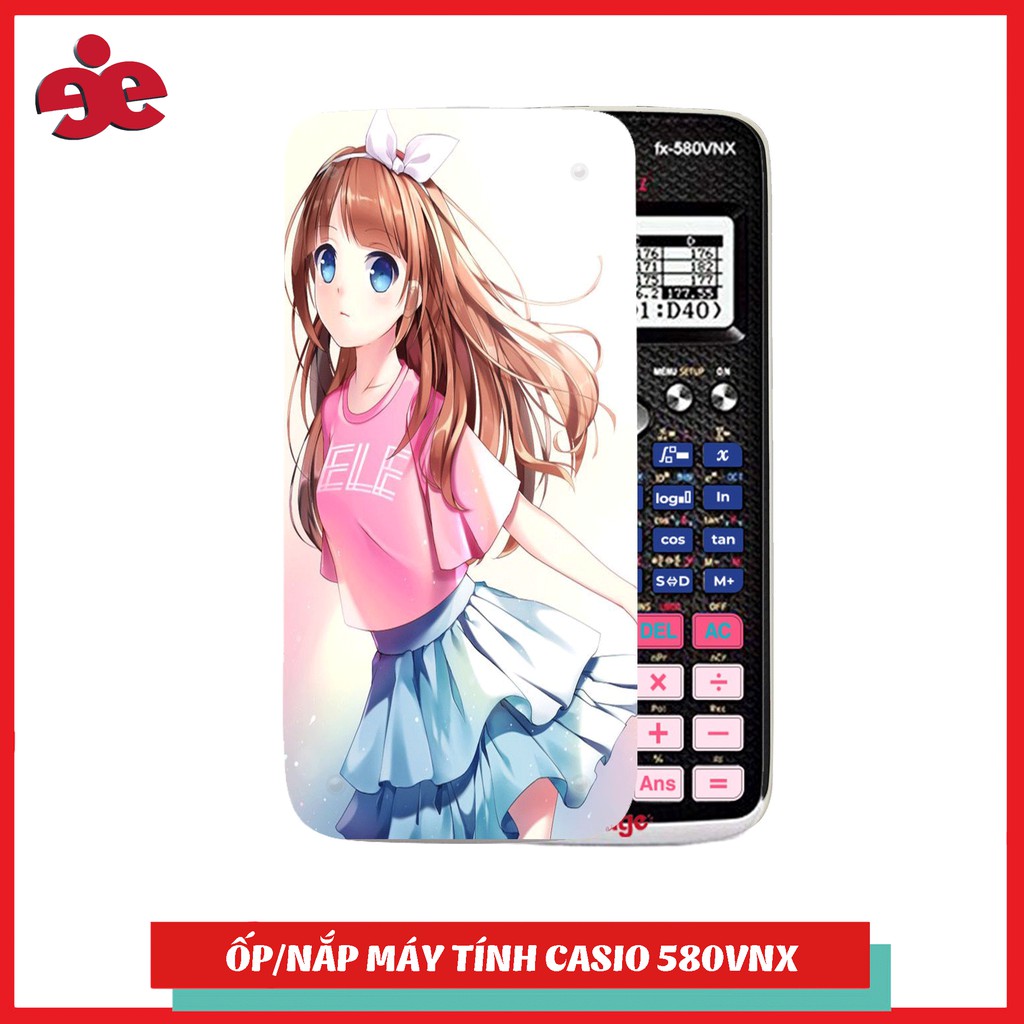 Nắp/ Ốp máy tính Casio FX 580 - ANIME DỄ THƯƠNG 055