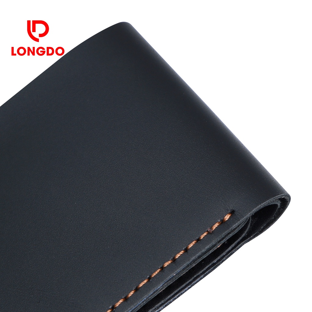 Ví da nam mini cao cấp - Cam kết 100% da bò thật - Bảo hành 5 năm - Thương hiệu uy tín Longdo Leather - B03