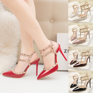 Giày cao gót mũi nhọn cao 10cm thời trang cá tính cho nữ