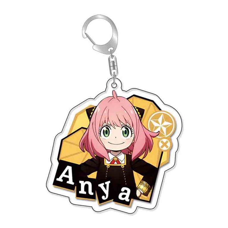 Móc Chìa Khóa Họa Tiết Hoạt Hình Anime Spy X Family Twilight Yor Forger Anya Forger Bằng Acrylic