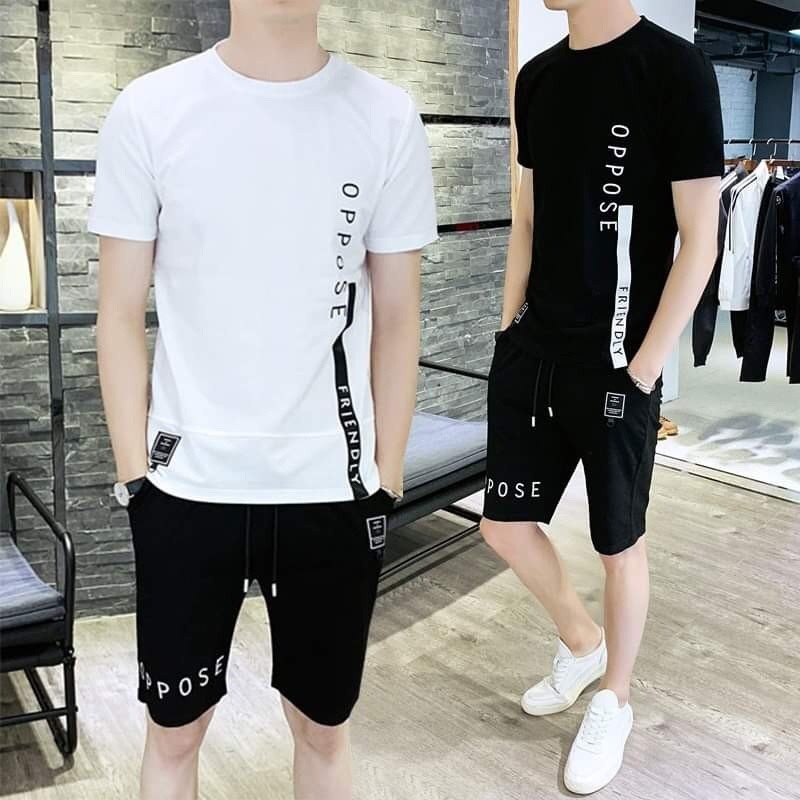 ❤️ MẪU MỚI ❤️ Bộ Quần Áo Mặc Nhà Thể Thao Nam In OPPOSE Mùa Hè Phong Cách Cao Cấp chất thun lưới mè co giãn mát M01