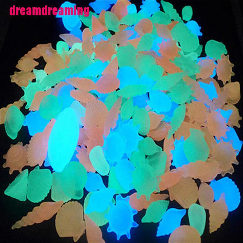 Bộ 10 Viên Đá Dạ Quang Trang Trí Bể Cá