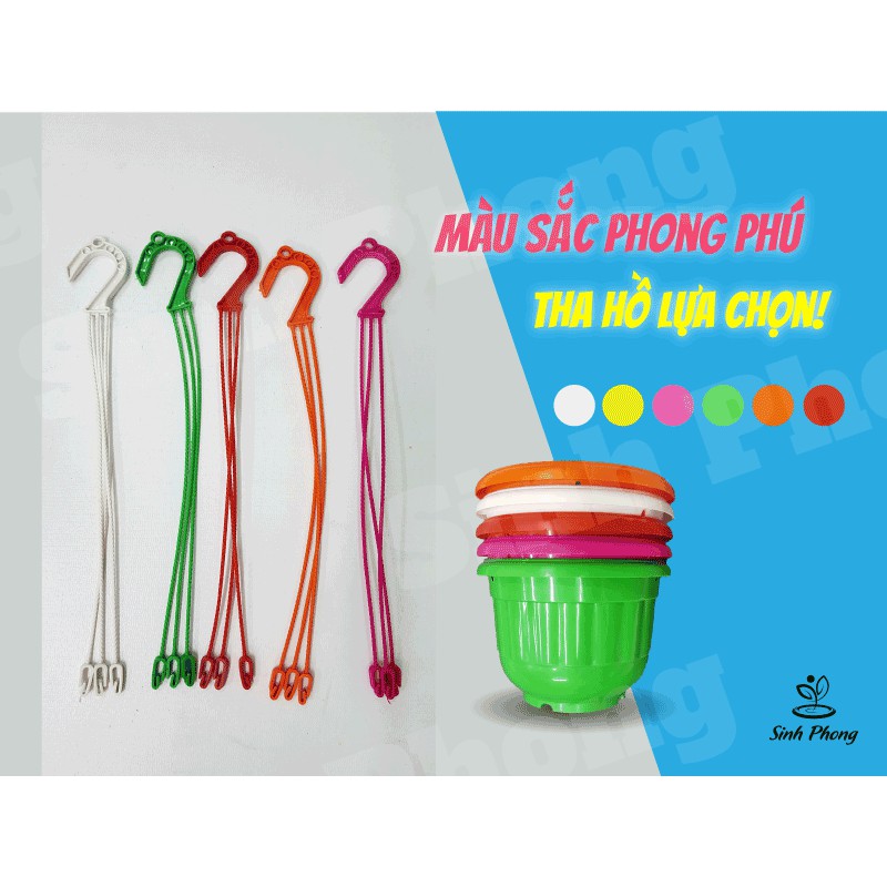 Chậu treo Nhật 13x11 nhiều màu