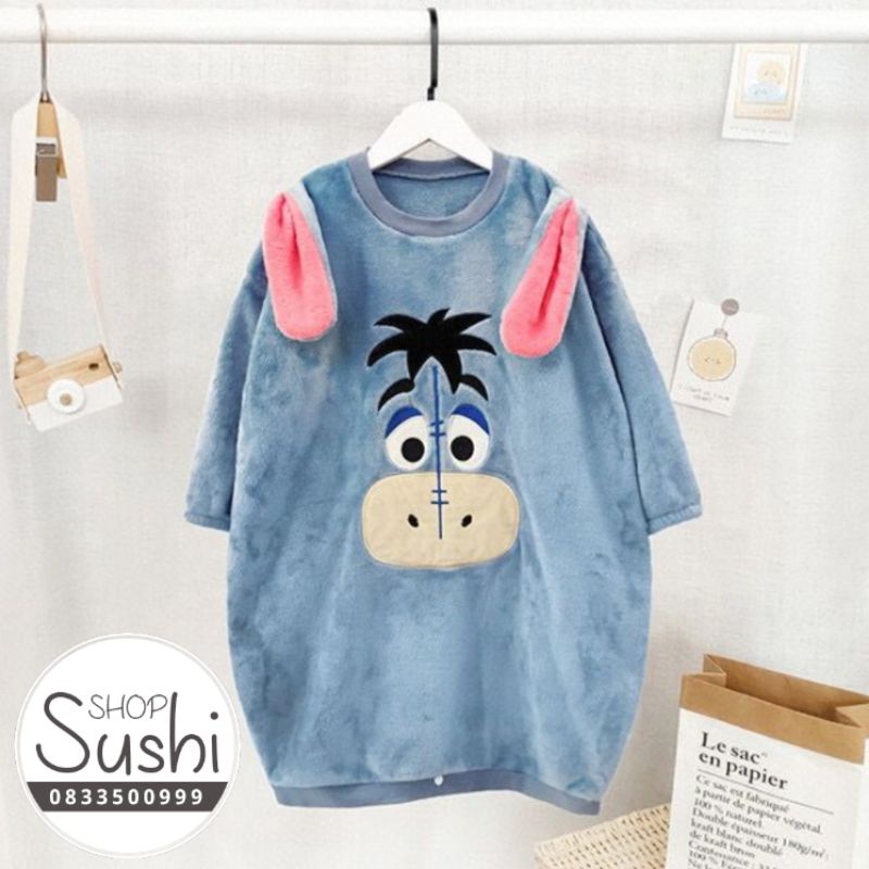 Túi ngủ trẻ em hình Con lừa Eeyore, Áo ngủ cho bé