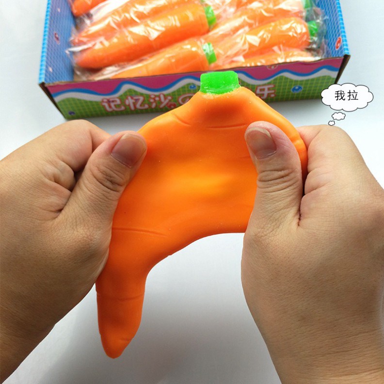 🔥HOT TREND🔥CỦ CÀ RỐT dẻo siêu kute-Squishy hình CỦ CÀ RỐT MÀU CAM kéo dài GUDETAMA mẫu mới 2021 ngộ nghĩnh đáng yêu