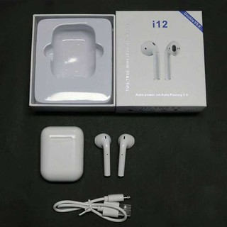 Tai Nghe Bluetoth Mini💖FREESHIP💖Tai Nghe Bluetooth i12 TWS Bluetooth 5.0 - Kết Nối Không Dây Âm Thanh Cực Đỉnh