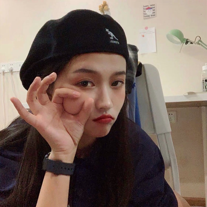 Mũ beret Len Mỏng Mùa Hè Phiên Bản Hàn Quốc / Anh / retro / Nhật Bản / Kangol / kangaroo Cho Nữ