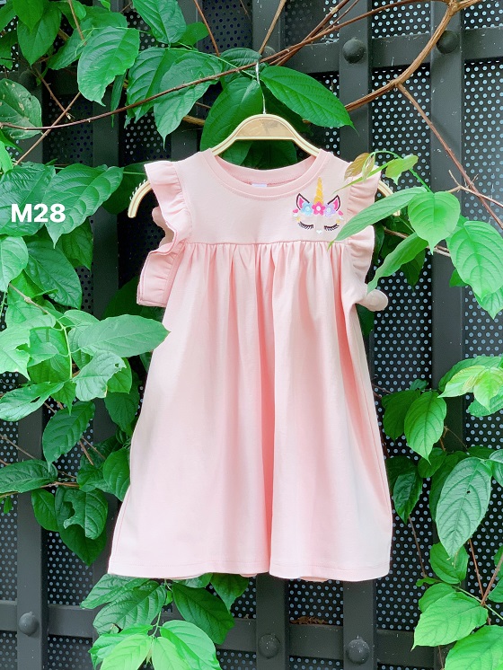 Váy Bé Gái Thêu Ngựa Pony Miakids Siêu Cưng Mềm Mát (Hình Shop Chụp Thật)