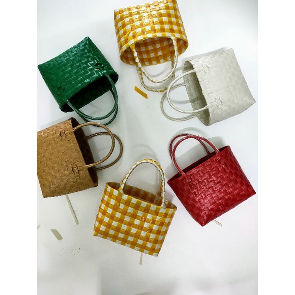 Giỏ xách đan tay mini