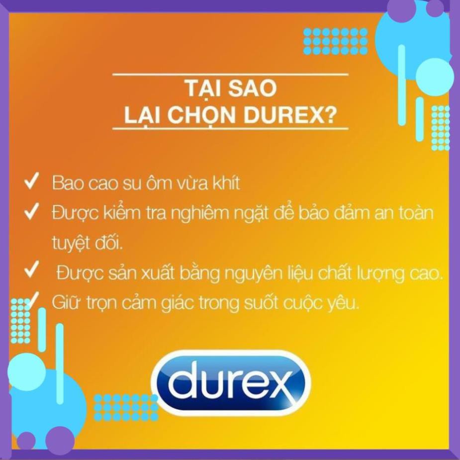 (Freeship đơn 50k) Bao Cao Su Gân Gai Durex Pleasuremax Hộp 3 Cái - Đức An