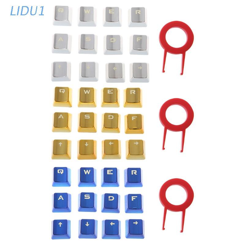 Bộ 12 Nút Bàn Phím Cơ Diy Nắp Kim Loại Pbt Kèm Dụng Cụ Tháo Gỡ
