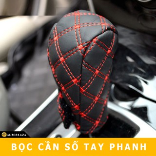 Bọc cần số và cần phanh tay ô tô, xe hơi da cao cấp