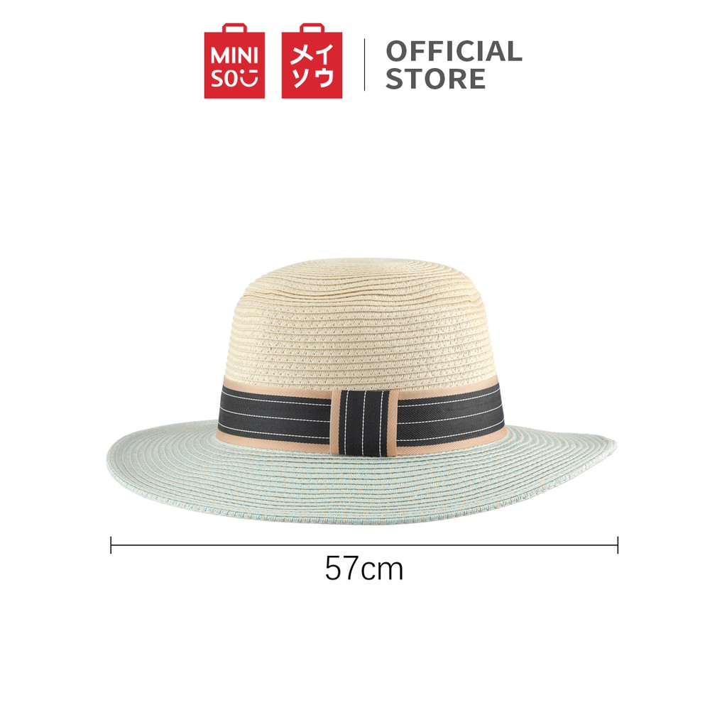 Nón cói vành nữ Hai màu British Style Miniso